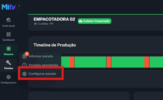 Imagem da aba de navegação
