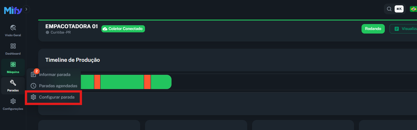 Imagem da aba de navegação