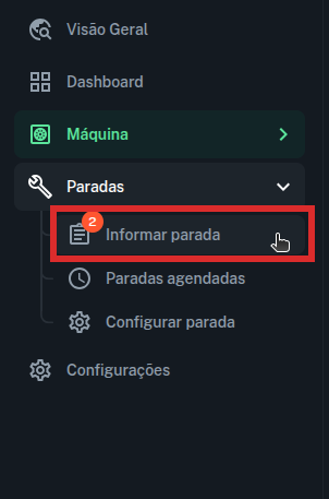 Imagem da aba de navegação