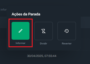 Popup com botões