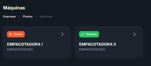 Imagem da seleção de máquinas