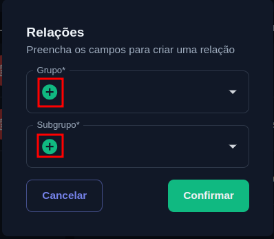 Criar grupo
